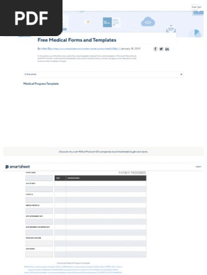 Free Medical Form Templates _ Smartsheet