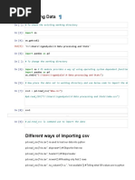 1 Import and Handling Data - Jupyter Notebook