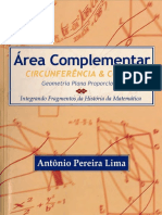 Area complementar circunferência e cônica plana proporcional