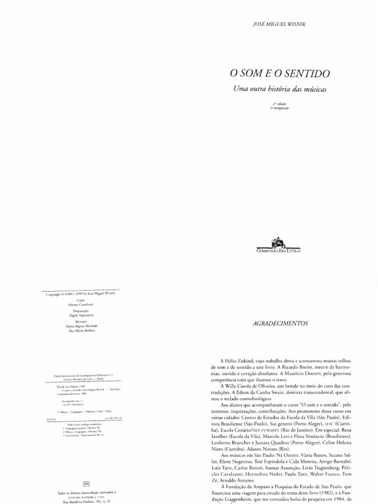 O Som e o Sentido | PDF