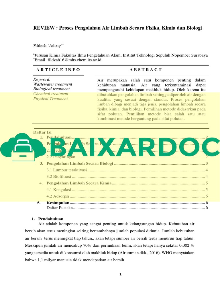 Profesor Fisika Undip Ubah Limbah Industri Jadi Air Bersih