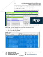 Import Progress Updates With Actual Dates To Primavera p6