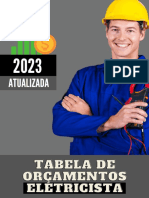 Tabela Orçamentos Eletricista 2023