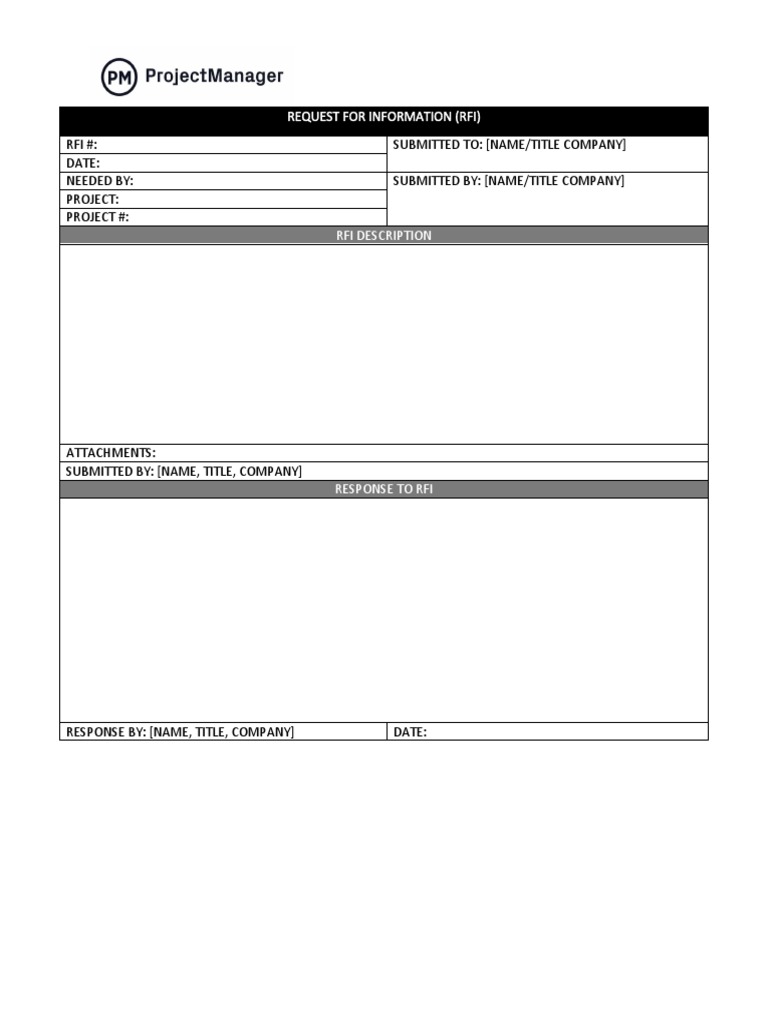 Construction RFI Template Document | PDF