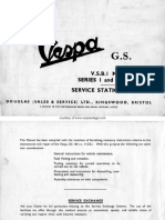 Vespa 160GS-Service Station Guide