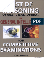 Test of Reasoning - Verbal Non-Verbal PDF in English