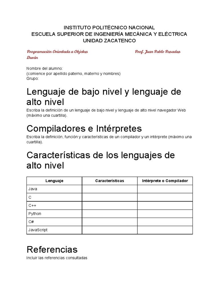 Lenguajes de Programación | PDF