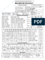 Formulario Calculo 1 - Kaizen Software