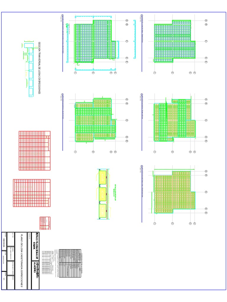 Plano de Losa Reticular y Armado | PDF | Ingeniería estructural ...