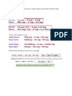 Formulario Tema Ácido - Base & Reacc de Interc de Protones