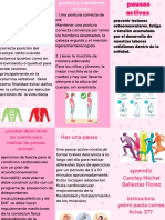 Folleto de Higiene Postural y Pausas Activas Carol