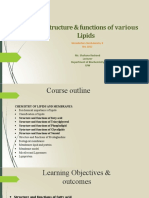 L8 - Structure Functions of Various Lipids