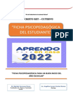 Ficha Psicopedagogica Del Estudiante 2022 Cristo Rey