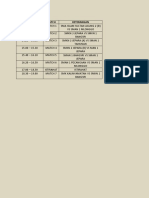 Contoh Jadwal Pertandingan