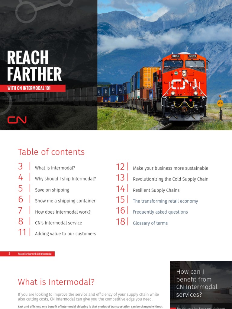 CN Intermodal Shipping Guide | PDF | Cargo | Transport