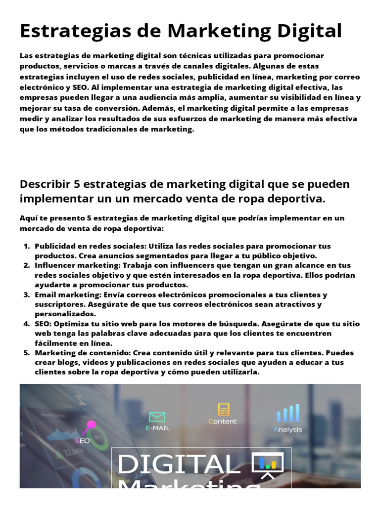 Estrategias de Marketing Digital | PDF