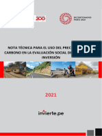 Nota Técnica Para El Uso de Carbono en La Evaluaci Ón Social de Proyectos De