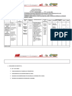 Matriz Operacional Proyecto I 2014 - 2015