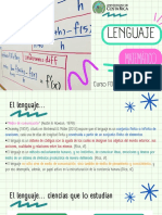 Presentación Lenguaje Matemático - Elementos de Lingüística