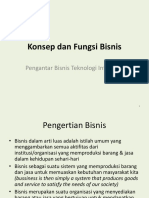 Materi Peng Bisnis Teknologi Informasi-Konsep Dan Fungsi Bisnis