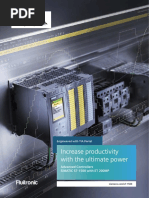 Increase Productivity With The Ultimate Power: Advanced Controllers SIMATIC S7-1500 With ET 200MP