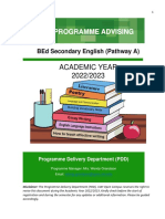 BEd Secondary English A..AY 2022 2023 - 0