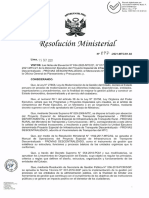 Xesocución: #G ? Lima, Vistos: Las Notas de Elevación #034-2020-Mtc/21, #017-2021-Mtc/21 Y #023