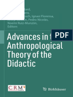 Advances in The Anthropological Theory of The Didactic