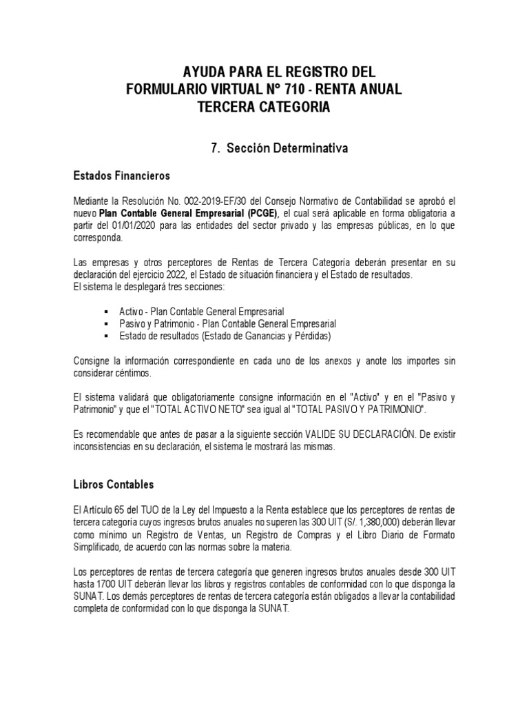Ayuda FV 710 SD | PDF | Contabilidad | Impuesto sobre la renta