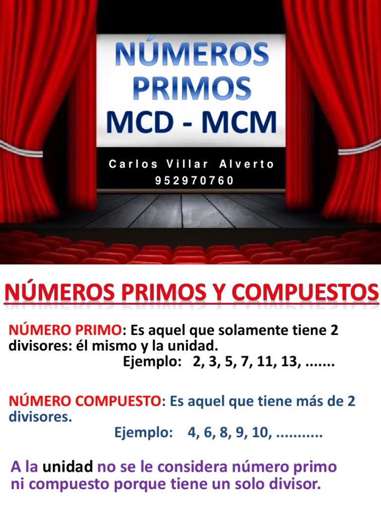 MCM y MCD: Ejercicios Resueltos | PDF | Matemática Elemental | Teoría ...
