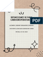 DEFINICIONES DE PARO CARDIORESPIRATORIOS