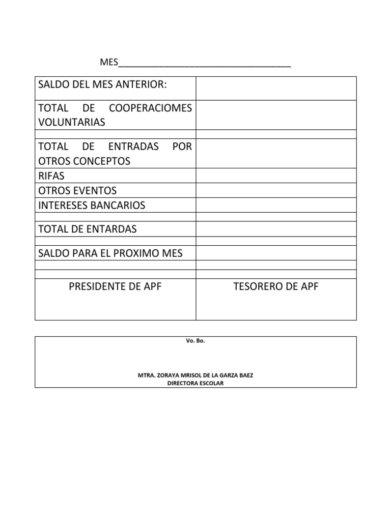 Formato de Libreta de Entradas y Salidas | PDF