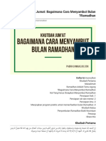 Khutbah Jumat - Bagaimana Cara Menyambut Bulan Ramadhan