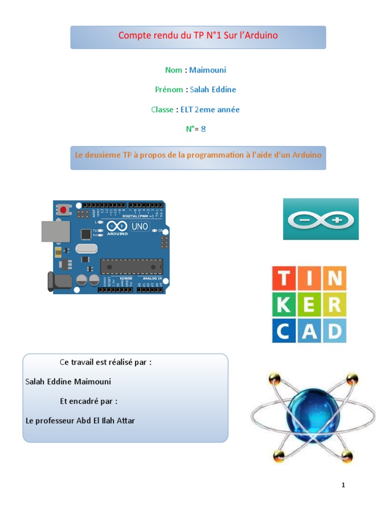 TP Arduino : Programmation et MLI | PDF | Ingénierie électronique ...