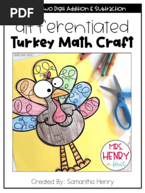Turkey Math Craft Level 2