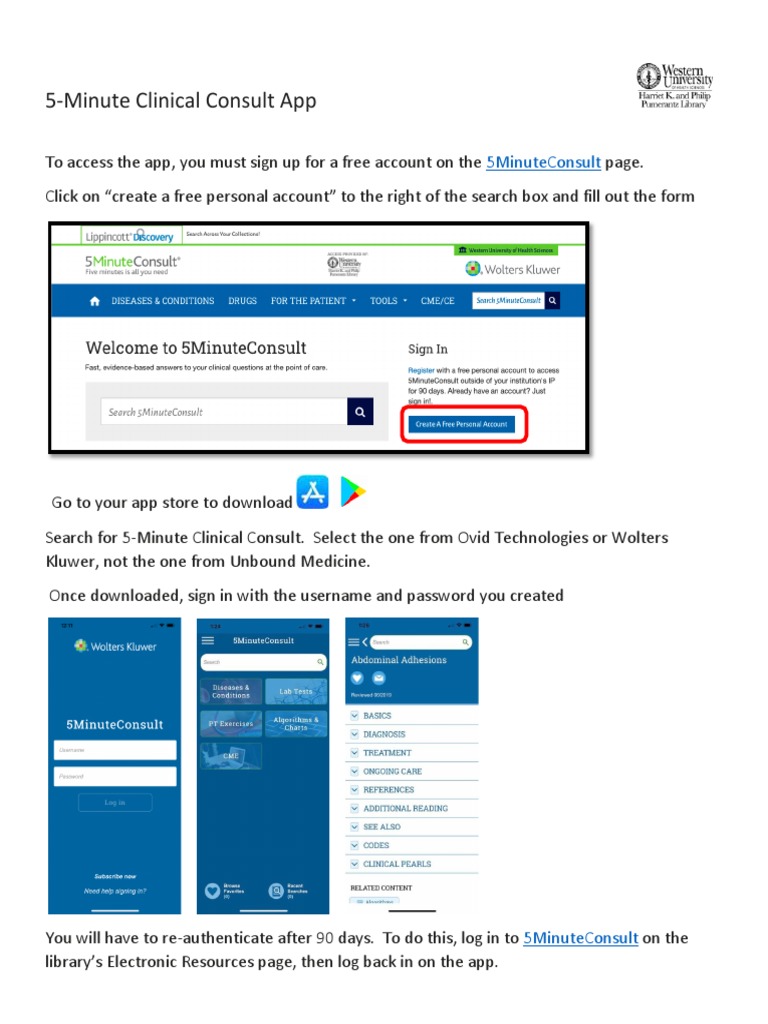 5 Minute Consult App PDF