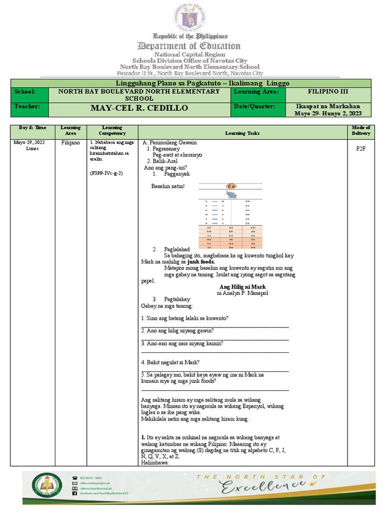 Q4 Doc WLP FILIPINO W5 May 29 June 2 2023 | PDF