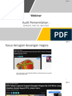 Audit Pemerintahan - Kemarin, Hari Ini, Dan Esok