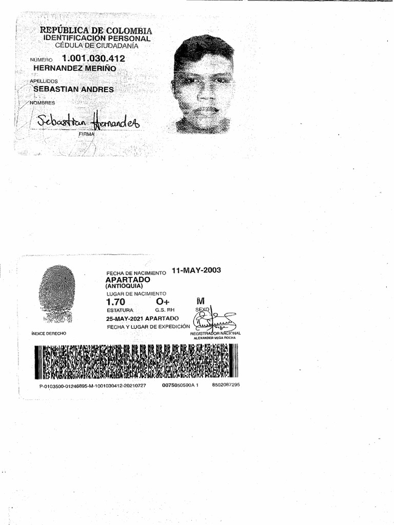 Documento de Identidad PDF