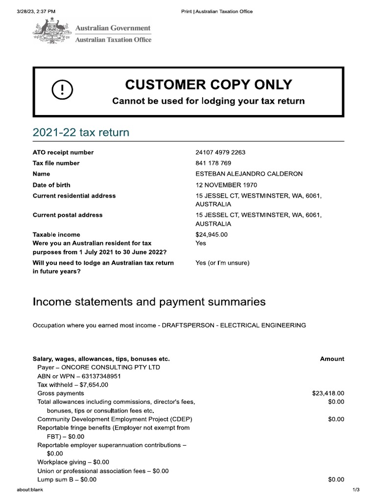 2022 tax pdf