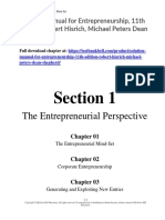 Solution Manual For Entrepreneurship 11th Edition Robert Hisrich Michael Peters Dean Shepherd