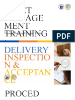 Delivery Inspection Acceptance