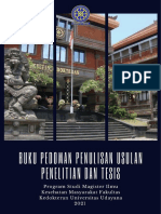 Buku Pedoman Penulisan Usulan Penelitian Dan Tesis MIKM 2021