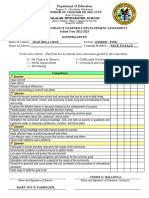 Homeroom Guidance Learners Development Assessment Elem Palalan Is Sy2022 23 K Elem