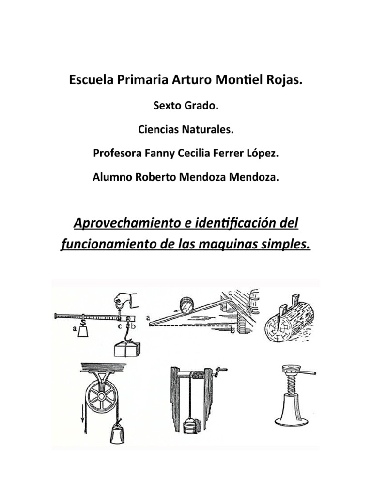 Maquinas Simples Pdf Palanca Fuerza