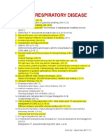 MEDICINE RESPIRATORY DISEASE Note by Sayan Das