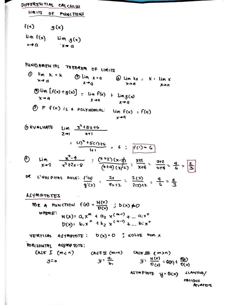 Differential Calculus PDF