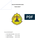 Makalah Manajemen Risiko - Resiko Kredit - Kelompok 4