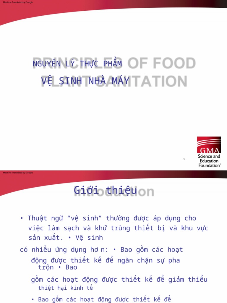 Principles of food plant sanitation (TV) PDF