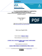 Estudio Sobre La Evaluación Formativa y Compartida en La Formación Docente en Inglés 2016